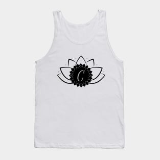 C - Lotus Flower Monogram Tank Top
